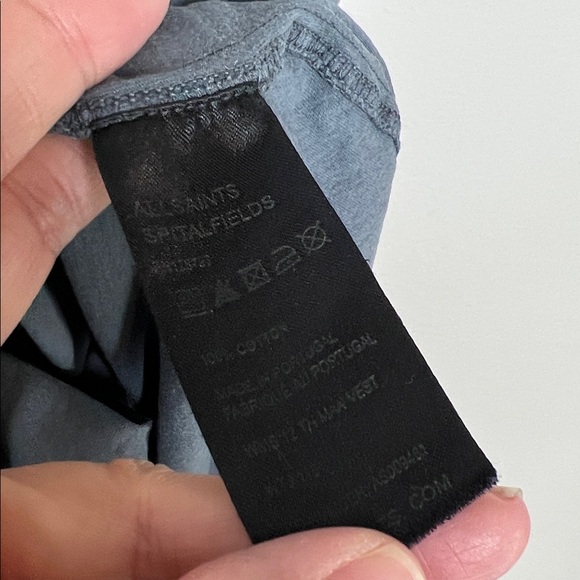 RARE ALLSAINTS 12th Man Soccer Referee gray Vest Tank Top size 10 - Picture 9 of 16